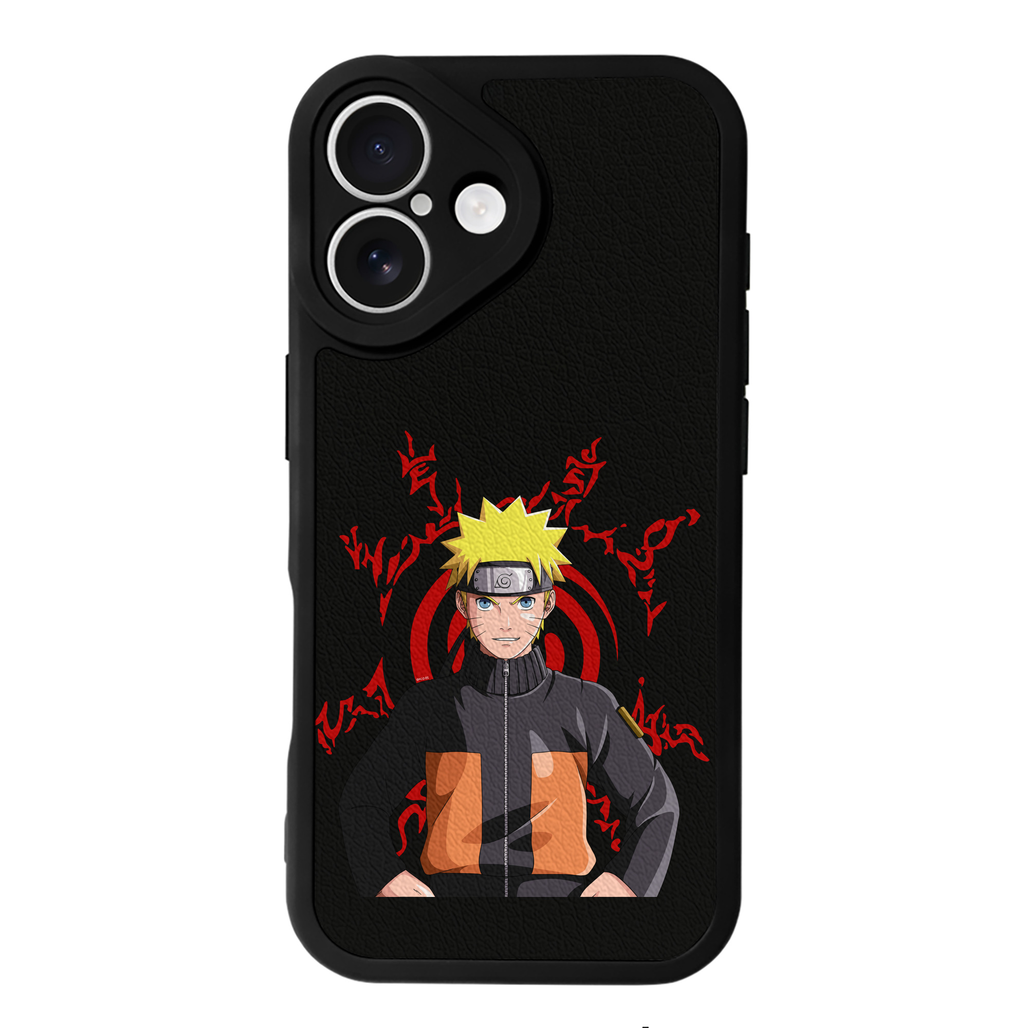（画像用） NARUTO -ナルト- うずまき ナルト Uzumaki Naruto 【iPhone 16シリーズ対応】シリコンスマホケース（レザー調） 材質：シリコン